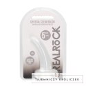 RealRock Crystal Clear model zakrzywiony 11,5 cm z przyssawką RealRock by Shots