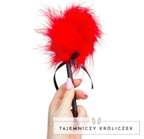 Secret Play Marabou - akcesorium z pior w kolorze czerwonym SECRETPLAY