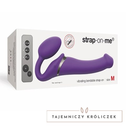 Strap-On-Me Model M Violet - Bezpaskowa maszyna intymna, 3 silniki, pilot Strap-On-Me