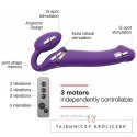 Strap-On-Me Model M Violet - Bezpaskowa maszyna intymna, 3 silniki, pilot Strap-On-Me