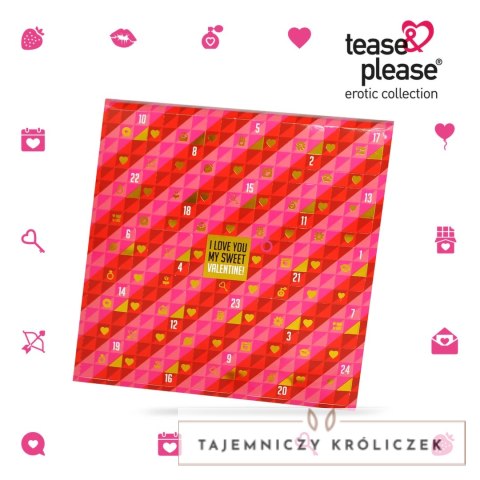 Walentynkowy Kalendarz Miłosnych Wyzwań 24 dni - Multijęzyczny Tease & Please
