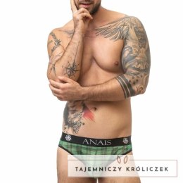 Anais Men Magic Slip S - męskie slipy lycra, zielono-czarna krata ANAIS MEN