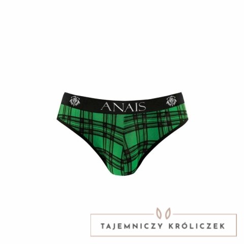 Anais Men Magic Slip S - męskie slipy lycra, zielono-czarna krata ANAIS MEN