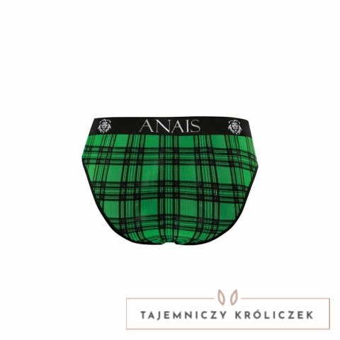 Anais Men Magic Slip S - męskie slipy lycra, zielono-czarna krata ANAIS MEN