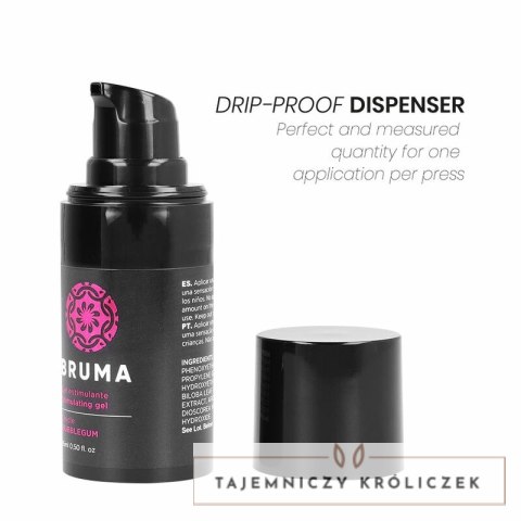 BRUMA Balsam Aromatyzujący Guma Balonowa 15 ml - Ultraślizgowa Formuła BRUMA