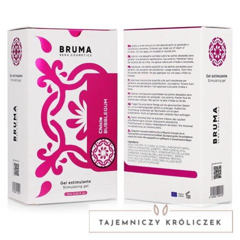 BRUMA Balsam Aromatyzujący Guma Balonowa 15 ml - Ultraślizgowa Formuła BRUMA