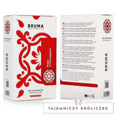 BRUMA Żel intymny o smaku truskawkowym 15 ml - balsam wzmacniający BRUMA
