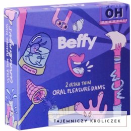 Beffy Bariera Oralna Lateksowa Ultra-Cienka 2 sztuki BEFFY