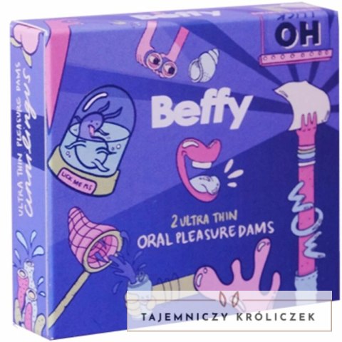Beffy Bariera Oralna Lateksowa Ultra-Cienka 2 sztuki BEFFY