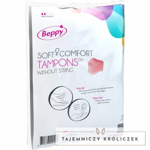 Beppy Comfort Tampony Bezsznurkowe Miękkie 30 szt. Anatomiczne BEPPY
