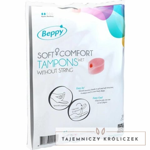 Beppy Soft Comfort - anatomiczne tampony mokre 30 sztuk, lawendowy zapach BEPPY