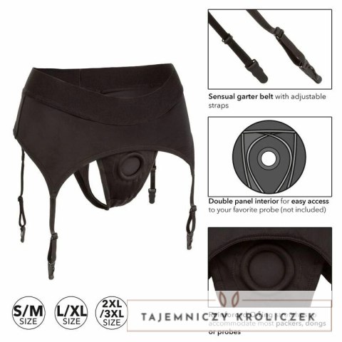 CalExotics Boundless Stringi z Podwiązką L/XL - Regulowany Pas i O-Ring CALEXOTICS
