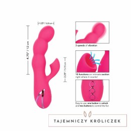 CalExotics California Dreaming Oceanic Motion - silikonowy masażer z funkcją ssania, niebieski CALEXOTICS