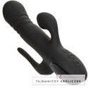 CalExotics Euphoria Triple Action Black - masażer wielofunkcyjny, silikonowy CALEXOTICS