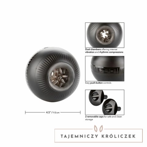 CalExotics Optimum Power Masturball - System Kompresji i Wibracji USB 11,5 cm CALEXOTICS