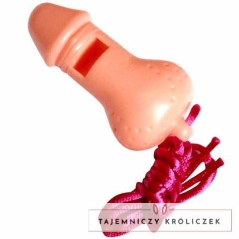 Diablo Picante - Gwizdek imprezowy w zabawnym kształcie, rożowy DIABLO