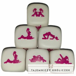 Diablo Picante Kość do Gry Kamasutra dla Dziewczyn 30 mm Biała DIABLO