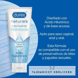 Durex Naturals Żel Nawilżający 100 ml - Naturalny, Bez Zapachu, pH Neutralne Durex