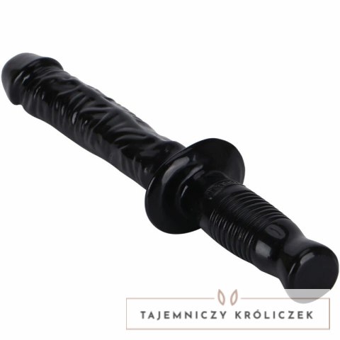 GET REAL Manhandler 38 cm czarny - pałka intymna z uchwytem PVC GET REAL