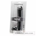 Get Real Model 28 cm Czarny - Anatomiczny model z segmentami kulistymi PVC GET REAL