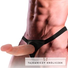 Intense Uprząż z Elementem Anatomicznym 18x3,5 cm TPR Beżowa Uniwersalna INTENSE