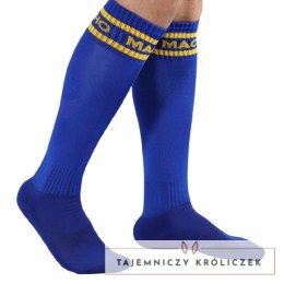 Macho długie skarpety sportowe niebieskie uniwersalne 38-43 MACHO UNDERWEAR