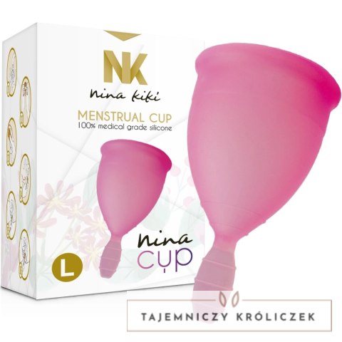 Nina Kiki kubeczek menstruacyjny L rożowy silikon medyczny NINA KIKI
