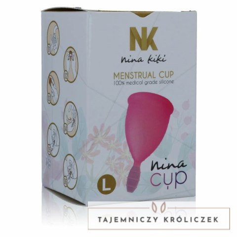 Nina Kiki kubeczek menstruacyjny L rożowy silikon medyczny NINA KIKI