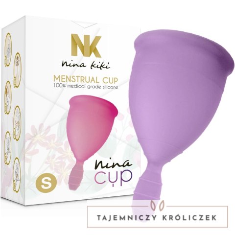 Nina Kiki kubeczek menstruacyjny S fioletowy silikon medyczny NINA KIKI