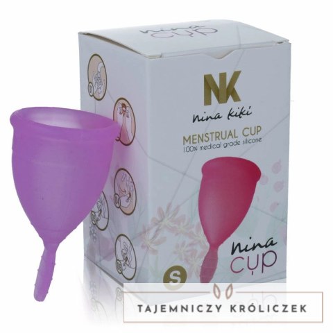 Nina Kiki kubeczek menstruacyjny S fioletowy silikon medyczny NINA KIKI