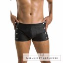 Passion David Black S/M - krotkie szorty, czarne, nowoczesny design Passion