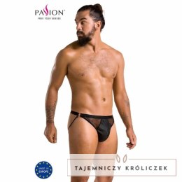 Passion Slip Open Luke Black S/M - nowoczesne figi z poliuretanu Passion