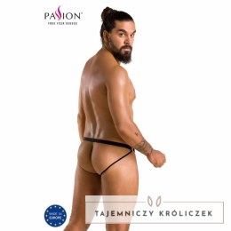 Passion Slip Open Luke Black S/M - nowoczesne figi z poliuretanu Passion