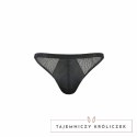 Passion Slip Open Luke Black S/M - nowoczesne figi z poliuretanu Passion
