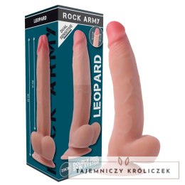 RockArmy Leopard 23 cm Model Podwojnej Gęstości z Przyssawką TPE ROCK ARMY
