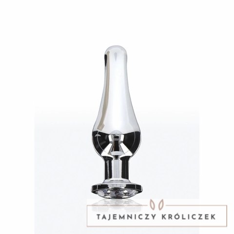 TOYJOY Diamond Bum Bijou Small - aluminiowy model z kryształem srebrnym TOYJOY