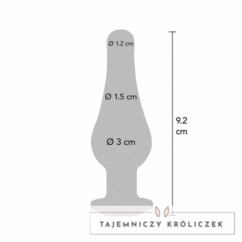 TOYJOY Diamond Bum Bijou Small - aluminiowy model z kryształem srebrnym TOYJOY