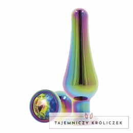 ToyJoy Twilight Bum Bijou Mały Plug Aluminiowy z Kolorowym Kryształem TOYJOY