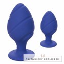 CalExotics Cheeky Plug fioletowy silikonowy z przyssawką rozmiar S CALEXOTICS