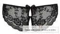 Cottelli Lingerie figi koronkowe z wycięciami i kokardkami czarne S Cottelli