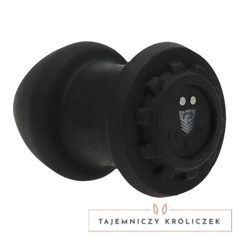 Doc Johnson Robo Rimmer X - Wibrujący Plug z Funkcją Rotacji, Czarny Doc Johnson