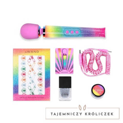 Le Wand Petite All That Glimmers Rainbow Ombre - masażer wielofunkcyjny Le Wand
