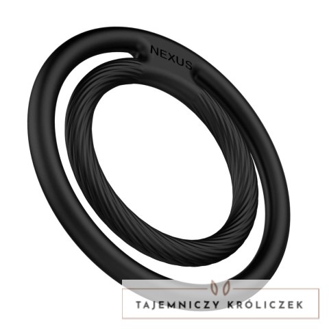 Nexus Double Ring silikonowy pierścień elastyczny uniwersalny Nexus
