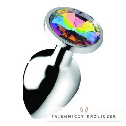 XR Brands Rainbow Prism Gem korek aluminiowy z tęczowym kryształem L XR Brands