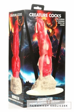 XR Brands Resurrector Phoenix model silikonowy z funkcją rozprysku Red/White XR Brands