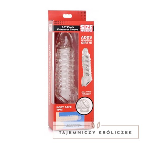 XR Brands Tuleja powiększająca 2/4 cm, elastyczna tekstura, TPR XR Brands