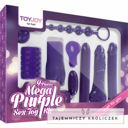 ToyJoy Mega Fioletowy Zestaw 9w1 - Wielofunkcyjny Komplet z Akcesoriami TOYJOY