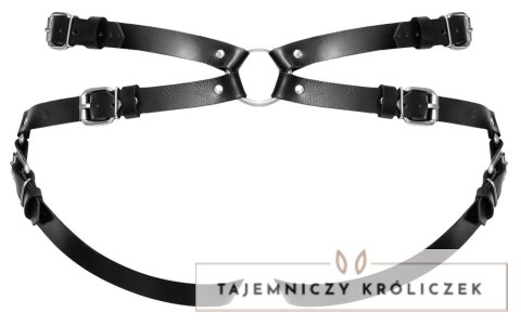ZADO Pas Skorzany Regulowany L/XL Czarny do Akcesoriow z Podstawą ZADO