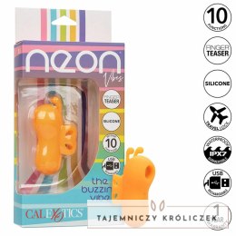 CalExotics Neon Vibes Buzzing Vibe Finger - stymulator palcowy, pomarańczowy, 10 trybow CALEXOTICS