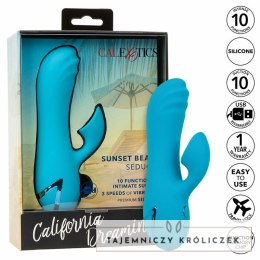 CalExotics Sunset Beach Seducer stymulator 10 trybow, silikon niebieski CALEXOTICS